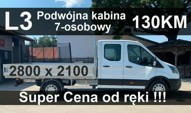 Ford Transit Skrzynia 2700x2100 130KM Hak. hol. Podwójna kabina od ręki ! 1651 zł