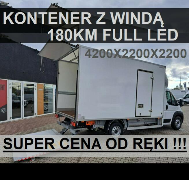 Fiat Ducato Kontener z windą 180KM 4200x2200x2200 Full Led SuperCenaOdręki 2385 zł