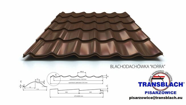 Blachodachówka KORRA od producenta najtaniej!