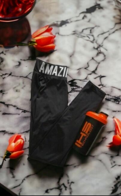 Czarne legginsy 158/164