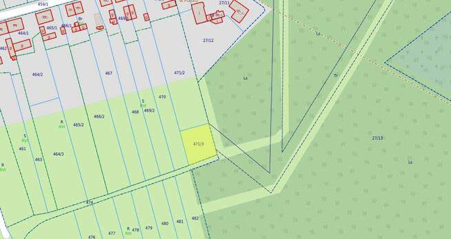 Działka z WZ 760m2 Piasek gm. Cedynia, las, rzeka Odra