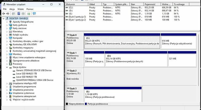 Dysk 3,5 QUANTUM Fireball 1280AT PATA IDE ATA vintage