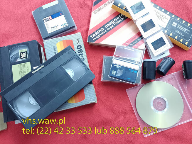 Przegrywanie kaset wideo i audio, CD/DVD, skanowanie zdjęć