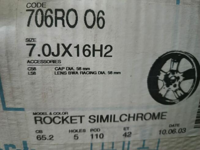 Nowe felgi aluminiowe 16 5x110