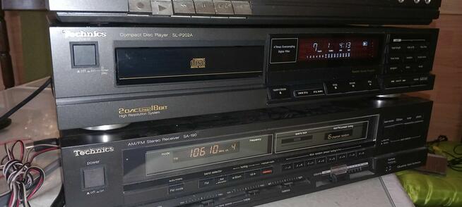 Technics Wieża .Amplituner, Deck oraz CD.