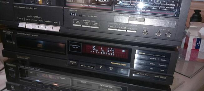 Technics Wieża .Amplituner, Deck oraz CD.