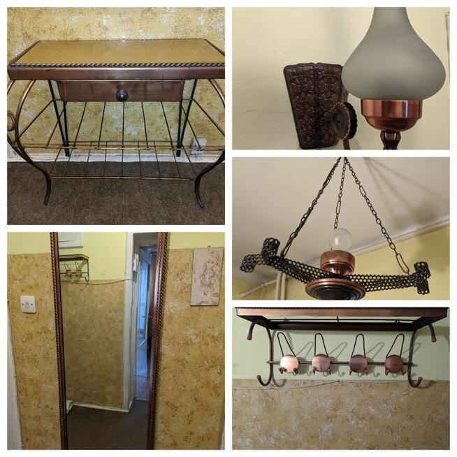 Lampa wisząca Żyrandol ręcznie robiony barwa miedziana