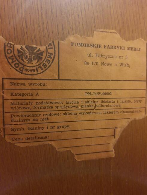 Meble z Pomorskiej Fabryki