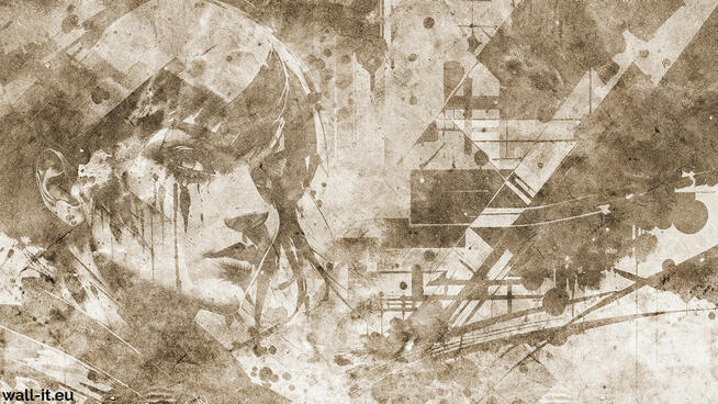 Fototapeta artystyczna, grafika na betonie, fizelinowa