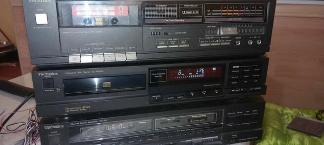 Technics Wieża .Amplituner, Deck oraz CD.