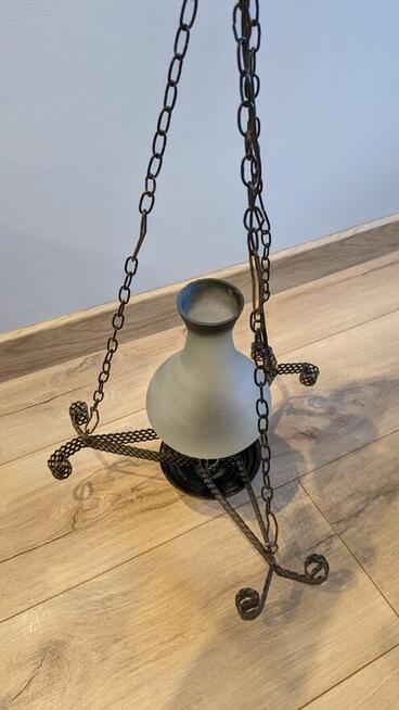 Lampa wisząca Żyrandol ręcznie robiony barwa miedziana