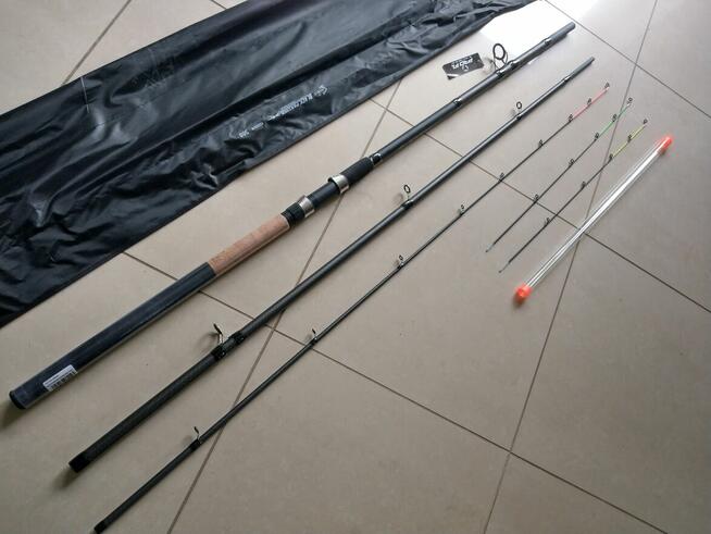 Mocny feeder 3,60m 50-150g węglowy 3 szczytówki