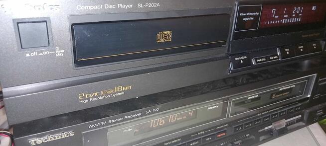 Technics Wieża .Amplituner, Deck oraz CD.