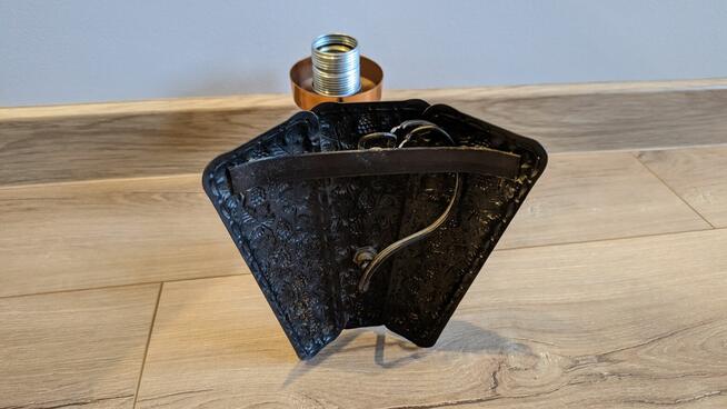 Kinkiet ręcznie robiony barwy miedzianej