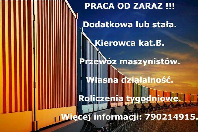 KIEROWCA KAT.B.PRZEWÓZ MASZYNISTÓW