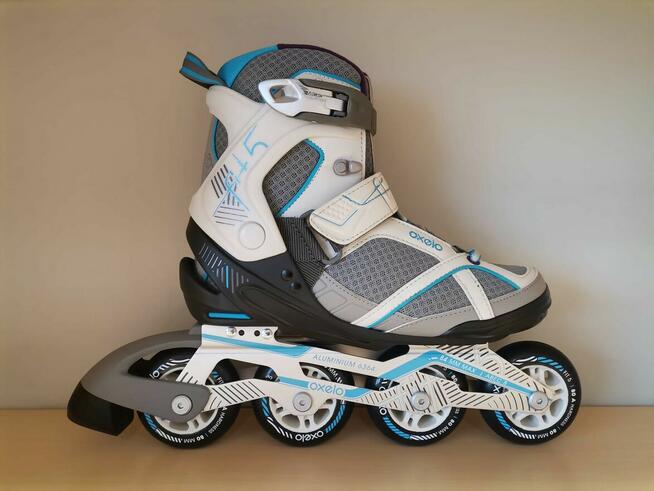 Rolki damskie fitness Oxelo FIT5 roz. 37 jak nowe !! stan id