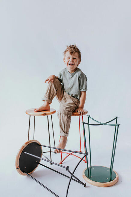 Stołki niskie okrągłe “OAZA”