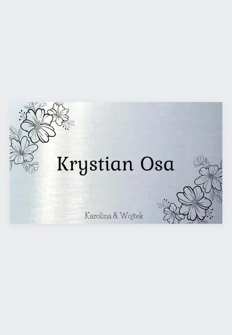 Winetki etykiety na ślub srebrne złote premium