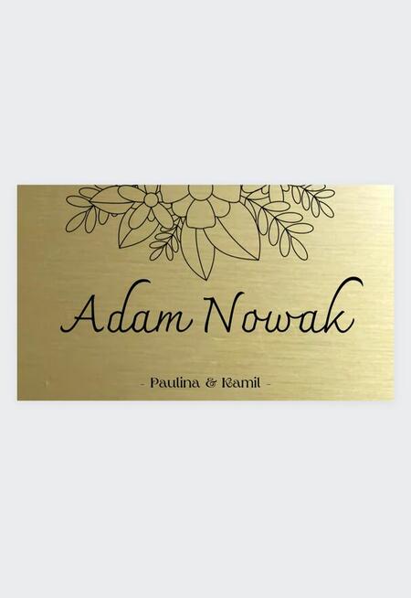 Winetki etykiety na ślub srebrne złote premium