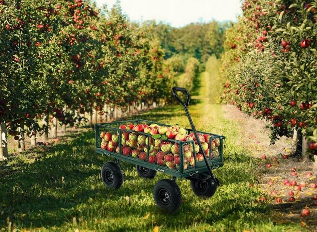 TACZKA WÓZEK OGRODOWY TRANSPORTOWY PRZYCZEPKA 120L 300kg