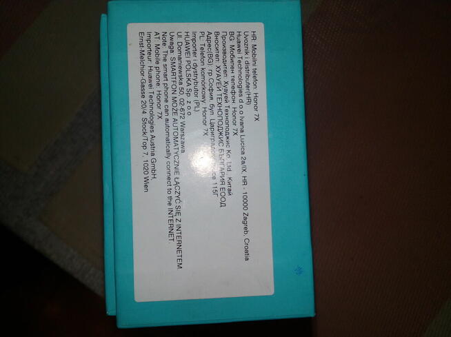 Pudelko po telefonie honor 9 Lite lub 7X BND-L21