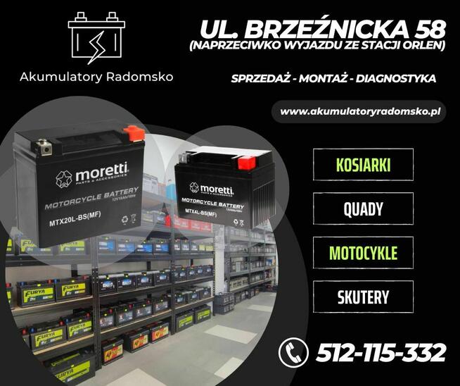 Akumulator FURYA 220Ah 1100A L+ Radomsko, Brzeźnicka 58