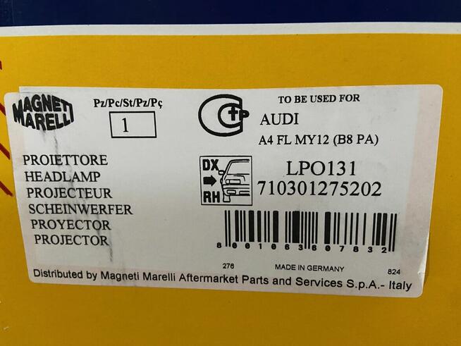 Nowe Reflektory Audi A4 B8 2011-2015