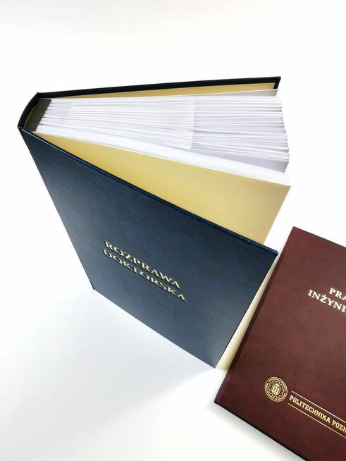 Oprawa prac dyplomowych; druk, szycie i oprawa prac, wysyłka
