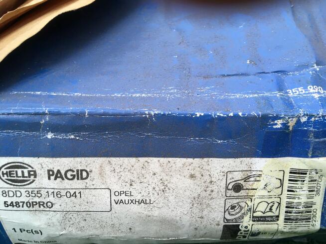 Tarcze hamulcowe HELLA Opel insygnia Saab9-5 Chevrolet