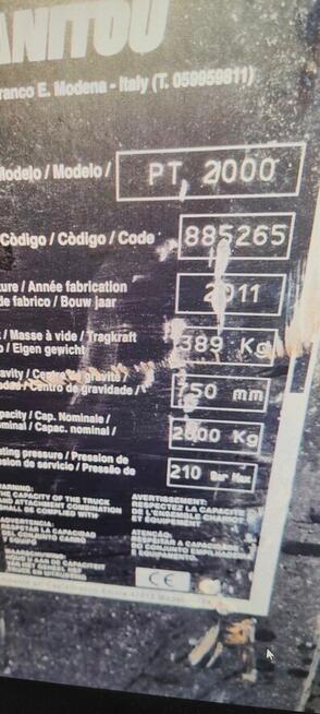 Wciągarka hydrauliczna Manitou pt 2000