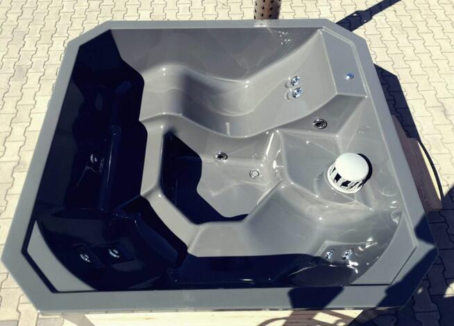 Balia Jacuzzi Bania Hybryd 2,1x1,9m piec drewno elektr Filtr