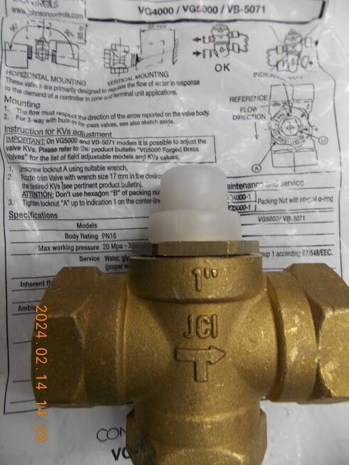 ZAWÓR STREFOWY VG 5800MC JOHNSON CONTROLS