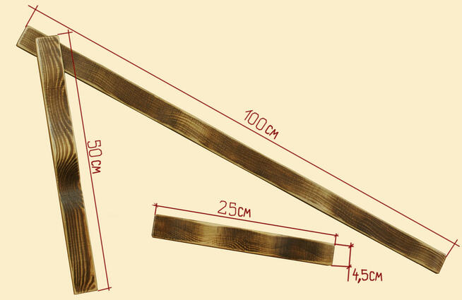 Listwy, drewniane panele na ścianę. Naturalne drewno sosna.