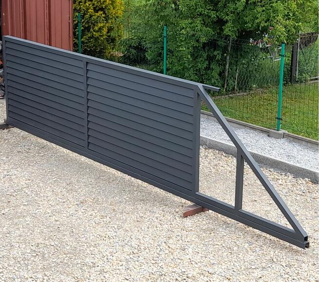 Brama przesuwna żaluzja 4 m, brama przesuwna, bramy
