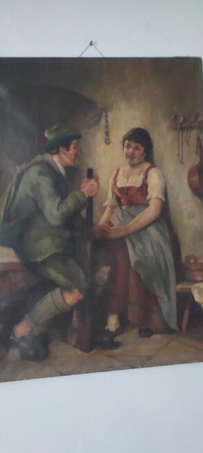 Stary obraz na płótnie