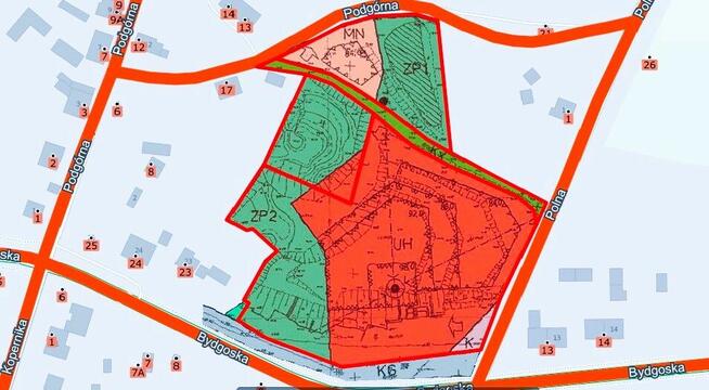 Urokliwie położony teren w Człopie na Pojezierzu Wałeckim