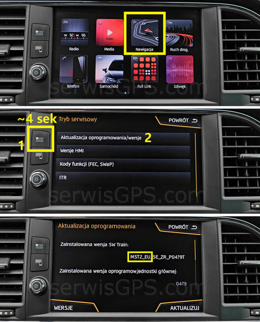Mapa 2026 Volkswagen Seat Skoda VW MST2 Passat Golf Leon