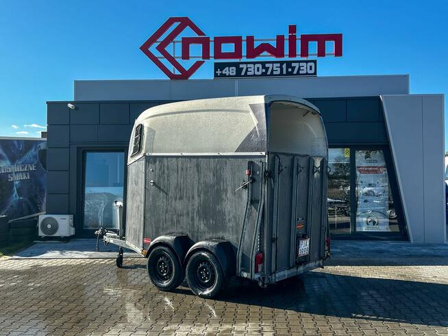 przyczepa do koni Bockman faktura VAT 2 konna 2000kg używana