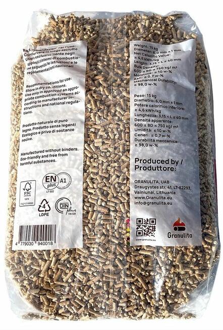 Pellet pelet certyfikat ENplusA1, dostawa Białystok gratis !