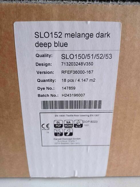 Wykładzina w płytkach Carpet Concept SLO152 Melange DeepBlue