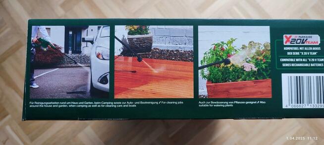 Akumulatorowa myjka ciśnieniowa parkside