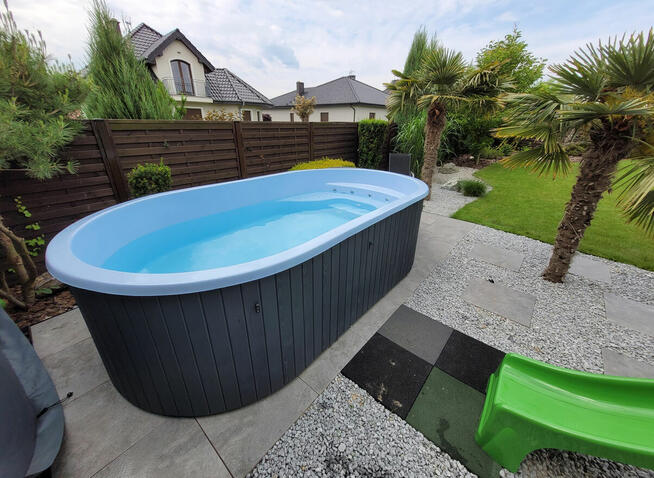 Basen wolnostojący Basen ogrodowy Basen domowy KRETA 3,7x2,1