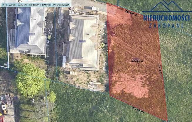 Działka budowlana Zakopane Zoniówka