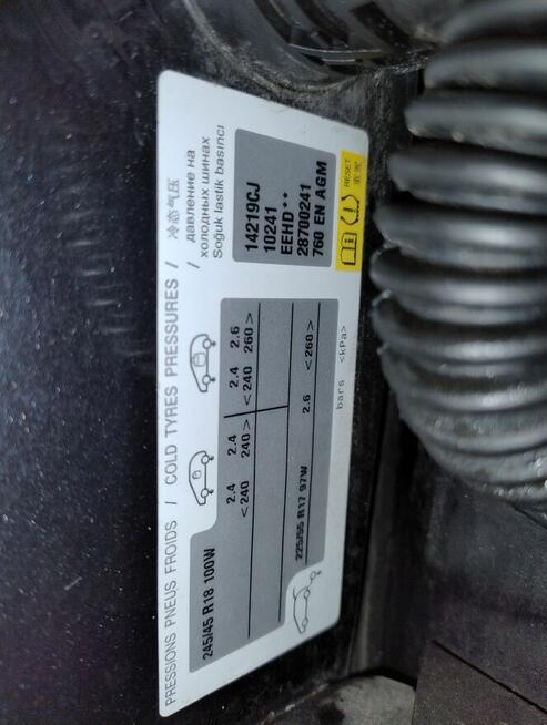 Zderzak przedni Citroen C5X7 czarny metalik