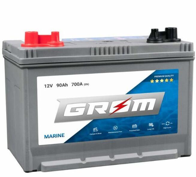 Akumulator 90Ah 700A M31-DC GROM MARINE