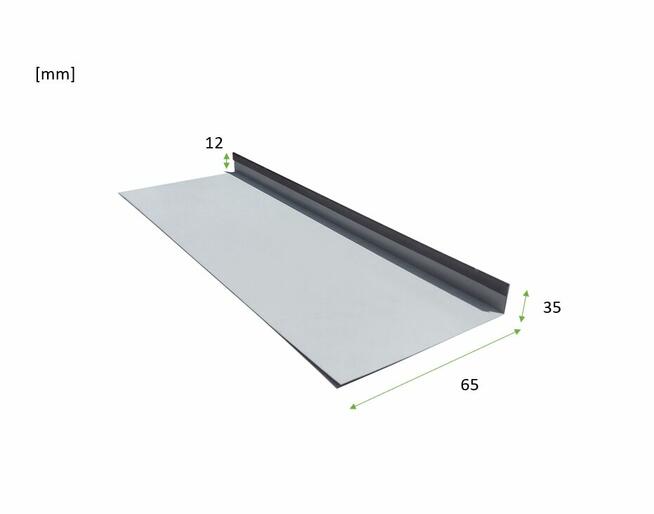 Pas podrynnowy dowolny RAL, obróbka blacharska