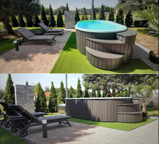 Basen wolnostojący Basen ogrodowy Basen domowy KRETA 3,7x2,1