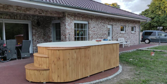 Basen wolnostojący Basen ogrodowy Basen domowy KRETA 3,7x2,1