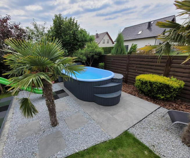 Basen wolnostojący Basen ogrodowy Basen domowy KRETA 3,7x2,1