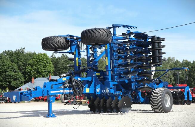 Brona talerzowa 4.5m 5.0 Ciężka U652 Ciągana na wózku